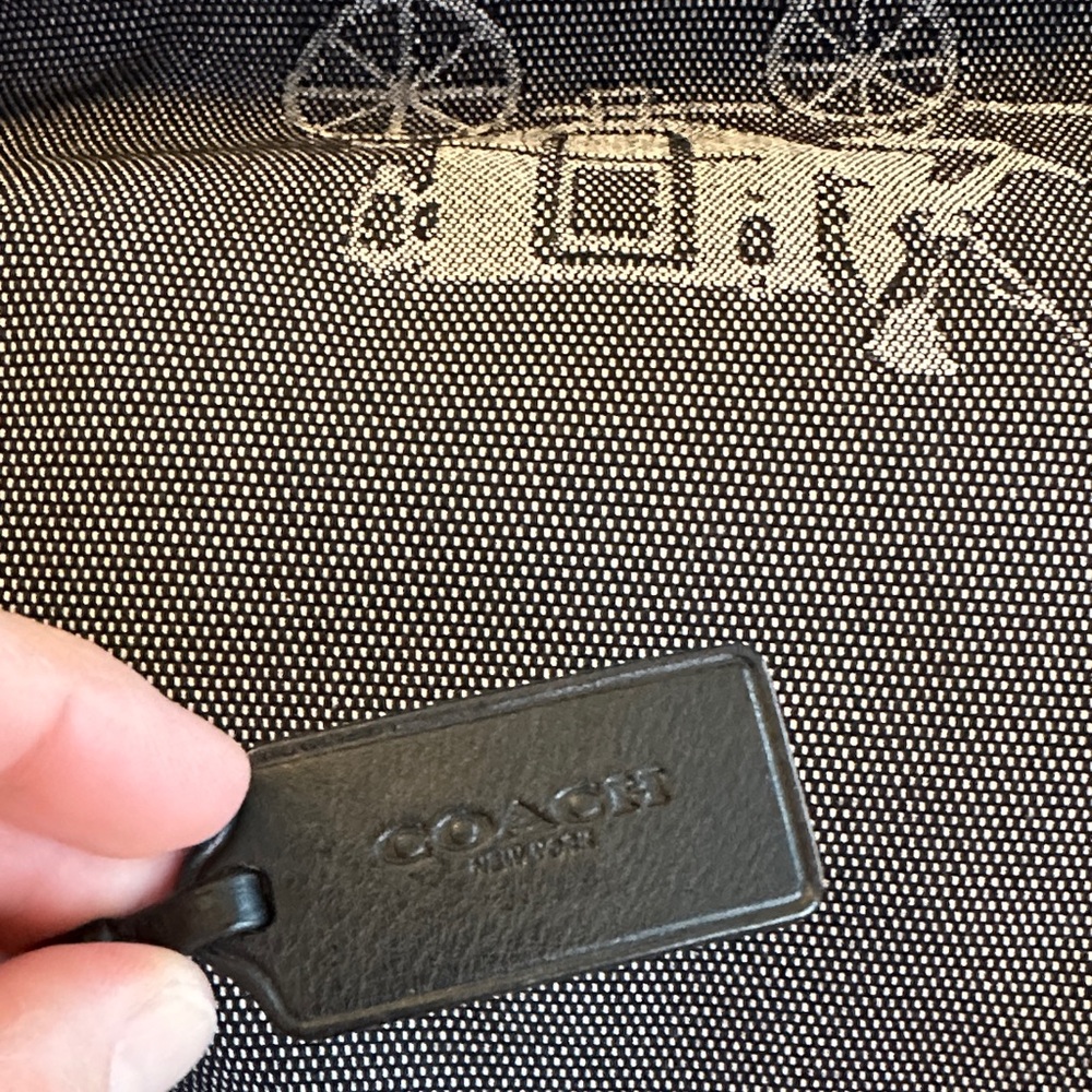 Vintage Coach Edie Horse and Carriage Bag black and blue - Picture 8 of 8